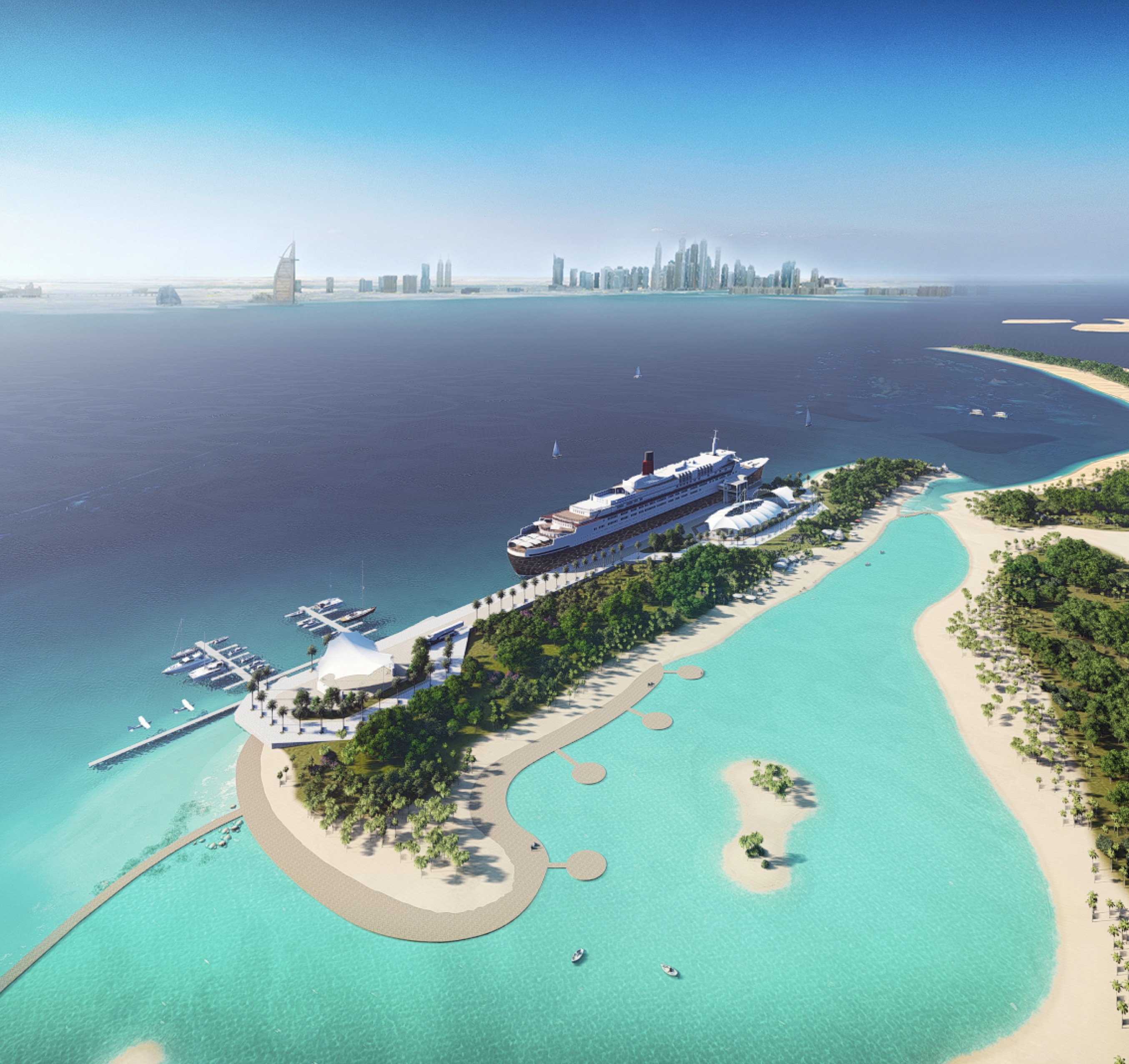 QE2 Hotel and Resort Island, World Islands Dubai